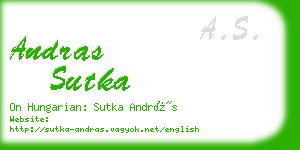 andras sutka business card